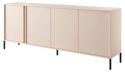 Productafbeelding van Kommode/dressoir DAST, 203x39,5x81 cm, beige, met 4 deuren