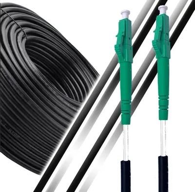 Zdjęcie produktu dla Elfcam - Kabel światłowodowy LC/APC do LC/APC, OS2, simplex, 9/125μm, do zastosowań FTTH
