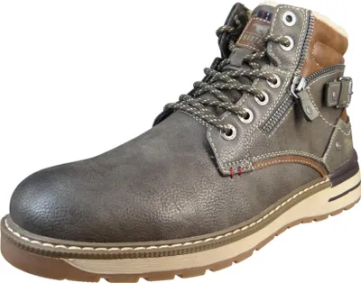 Produktbild von Mustang Herren Stiefelette Schnürboot wasserabweisend mit Warmfutter 15M0011002, Größe:44 EU, Farbe:Grau