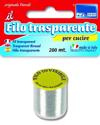 Nähgarn transparent Polyamid 200 m für Schmuck