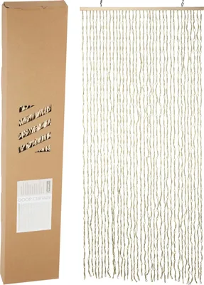 Produktbild von Koopman Türvorhang natur Papier 90x200cm - eleganter Vorhang für Türen