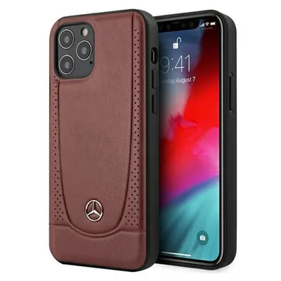 Produktbild von Mercedes Leder Urban Line - iPhone 12 Pro Max Tasche (rot)