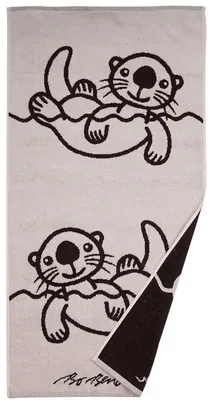 Produktbild von Bo Bendixen Seeotter Badetuch 70x140 cm beige, braun aus flauschigem Frottee