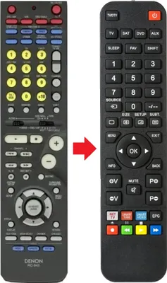 Produktbild von Fernbedienung, geeignet für DENON RC942