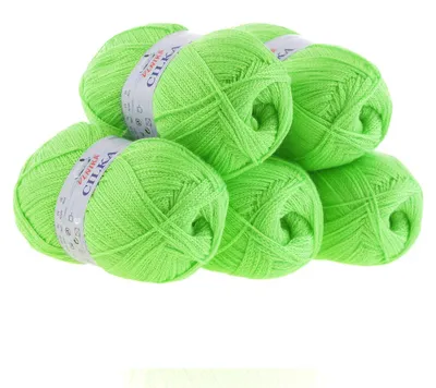 Produktbild von 500g Strickgarn CILKA by VLNIKA Klassikgarn Strickwolle Häkelgarn Sommergarn