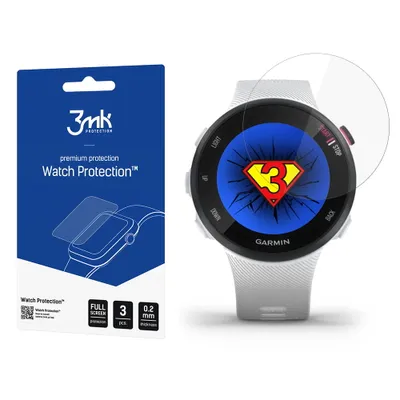 Produktbild von 3mk Display Hybridglas Watch Protection für Garmin Forerunner 45s 0,2mm (3 Stück)