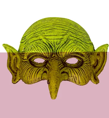 Produktbild von "Kinnlose Hexenmaske Aus Schaumlatex"