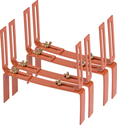 Produktbild von BigDean 4 Stück Blumenkastenhalter terrakotta Standard H-Form Kasten Halter Balkonkastenhalter
