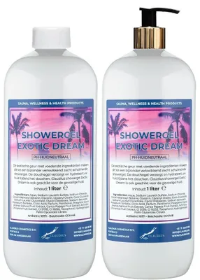 Image de Gel douche "Exotic Dream", 2 flacons de 1 litre, avec pompe