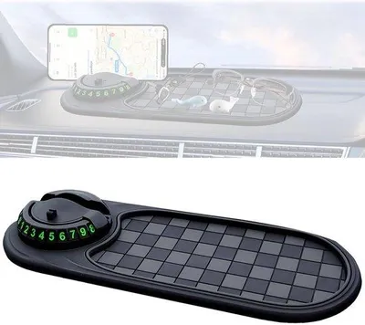 Produktbild von Autoantislipmat 3-in-1, 360-Gradige, für das Auto, mit Parkplatznummer, für Handy und Brille