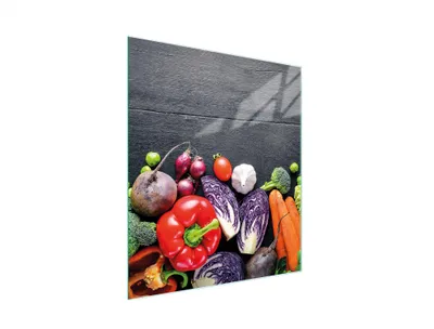 Image de Planche à découper en verre 45x52 Légumes