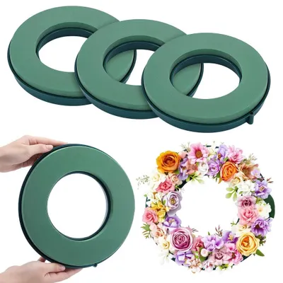 Zdjęcie produktu dla 5 sztuk pierścieni z pianki do dekoracji kwiatowych, 25 cm