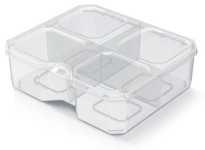 Obrázek produktu pro Průhledný organizér na nářadí s oddíly 15,6 x 14 x 5