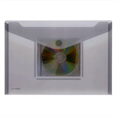 Produktbild von FolderSys Dokumententasche A4 mit Klettverschluss und Tasche, A4 quer, farblos