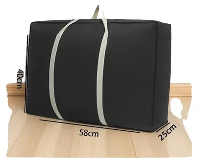 Immagine prodotto di Borsa portaoggetti, impermeabile, capiente, nera - 58x40