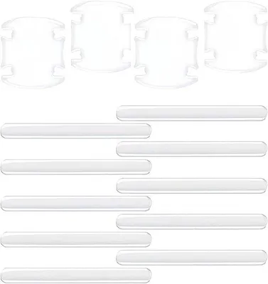 Immagine prodotto di Protezione per i bordi delle parti dell'auto - Protezione antigraffio autoadesiva - Adesivo invisibile (15 x 1,5 cm + 8 x 9 cm) - NJCXOLA 14
