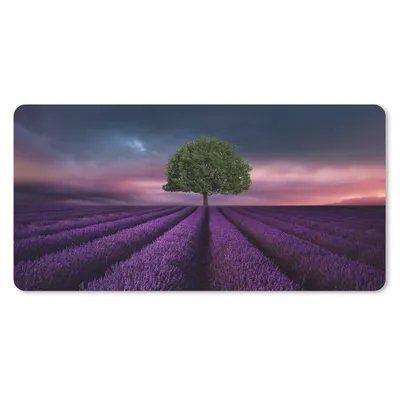 Produktbild von MuchoWow® Mauspad Mousepad Lavendel - Baum - Lila 60x30 cm - Mousepads - Maus Mat - Pad - Mausunterlage - Nachhaltig