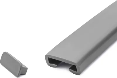 Produktbild von QUEST Ausführung für PVC-Geländerpfosten, Endkappe für Geländerprofil PREMIUM, 40x8, dunkelgrau