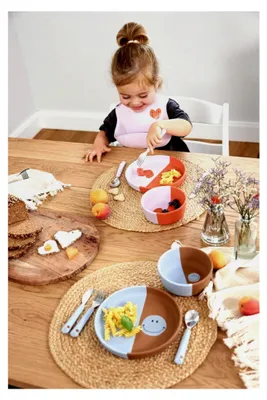 Produktbild von Kinderteller aus Silikon für Kinder - Herzform