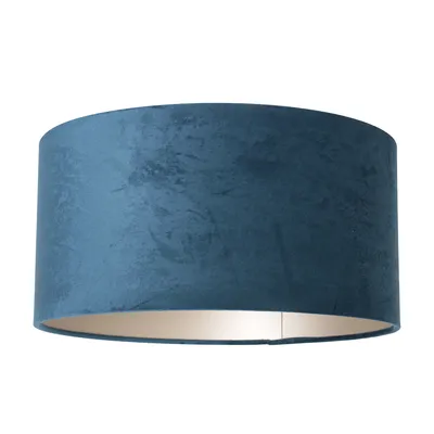 Produktbild von Steinhauer Lampenschirm/ Leuchtenschirm  Velours Blau 40x40cm