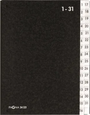 Image de PAGNA Pultordner Classic 32 Fächer 1-31 schwarz
