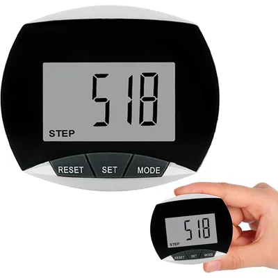 Produktbild von 3D Schrittzähler Fitness Tracker – Kalorienzähler mit Gürtelclip und LCD-Display, Multifunktional für Gehen und Fitnessübungen