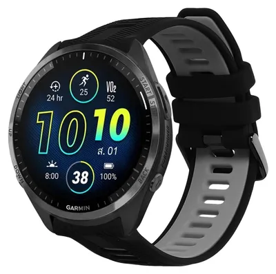 Produktbild von kwmobile Silikon Uhrenarmband für Garmin Forerunner 965 / 955 / 945 / 745 Armband - Ersatzarmband für Fitnesstracker - Wechselarmband Smartwatch -