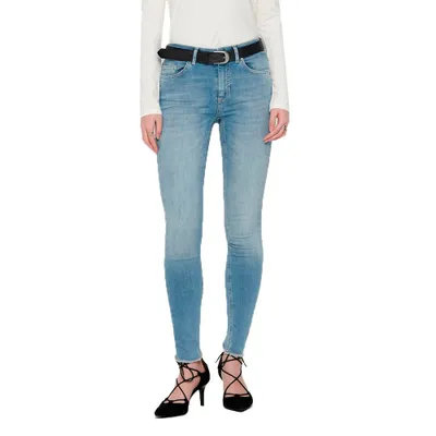 Produktbild von Only Blush Life Mid Skinny Ankle Raw Rea1467 Light Blue Denim S