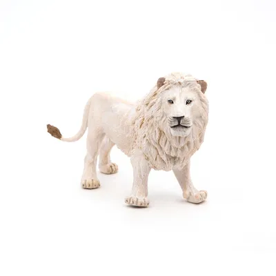 Image de papo Animaux sauvages du monde 50074 Lion blanc figurine de jeu