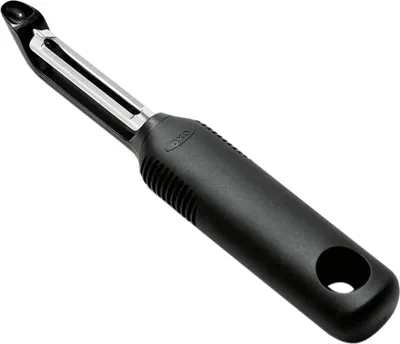 Produktbild von OXO 20081, Obst & Gemüse, Schwenkbarer Schäler, Edelstahl, Schwarz, Edelstahl, Kunststoff, 177,8 mm