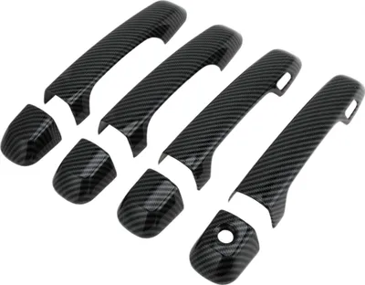 Produktbild von 1 Set, Autotürgriffabdeckung für Toyota Land Cruiser Prado J150 J200 LC200 Außen Schwarz ABS