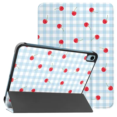 Immagine prodotto di Custodia a libro a tre ante imoshion Design per Apple iPad 11 (2025) da 11 pollici A16 / iPad 10 (2022) da 10,9 pollici - Cherry Check