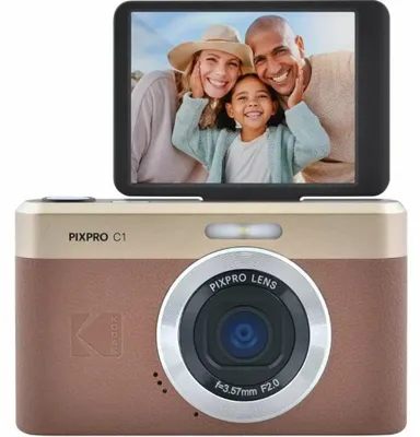 Zdjęcie produktu dla Kodak PIXPRO C1BN, 13 MP, 4160 x 3120 px, 1/3", CMOS, Full HD, Brązowy