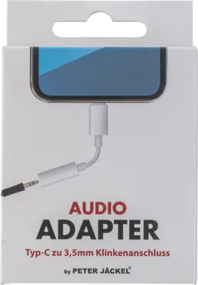 Produktbild von Peter Jäckel 17925, Weiß, USB C, 3.5mm, Männlich, Weiblich, Gerade