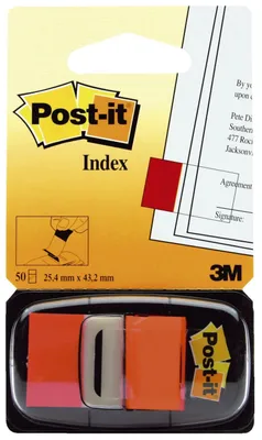 Produktbild von Post-It 680-4, Orange, 25,4 mm, 43,2 mm, 50 Blätter
