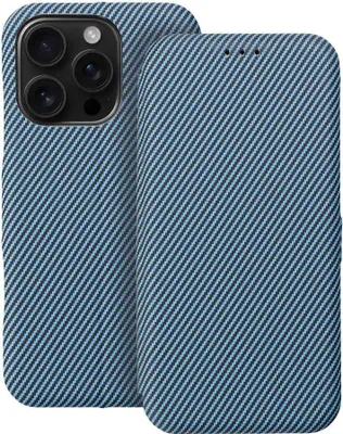 Produktbild von FOLIO Side Magnet Buchtasche passend für IPHONE 16 PRO blau