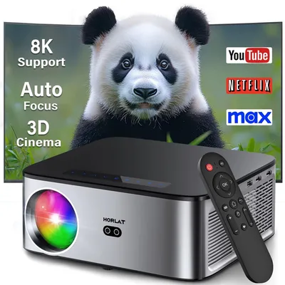 Produktbild von HORLAT X09MAX Google TV Beamer 3500 ANSI 1080P WiFi 6 BT5.4