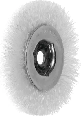 Immagine prodotto di Spazzola circolare Lessmann con setole in nylon da 0,50 mm, ⌀ spazzola x larghezza setole: 100X12 mm