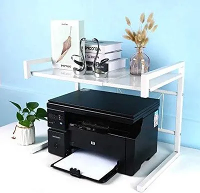 Produktbild von Metallhalter für Drucker, breit ausziehbar, Büro