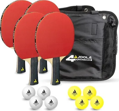 Produktbild von Famanu Tischtennisset 15-teilig - mit 4 Schlägern und Tragetasche