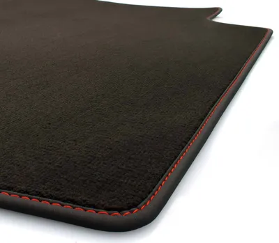 Image de Tapis de coffre pour Audi A3 Sportback 8P Tapis de coffre Protection Velours - Couture rouge