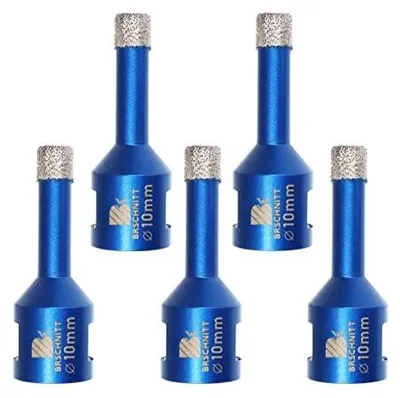 Zdjęcie produktu dla Wiertło diamentowe 10MM do płytek kamienia M14 zestaw 5 szt.