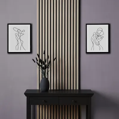Produktbild von Homestyle4u akustický panel drevo 120x60 cm sivé stenové panely panely obývacia izba stropné panely obloženie stien