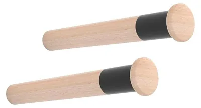 Obrázek produktu pro MT310 Nástěnný držák jízdního kola Ø 3,8 x 31 cm dřevo (2 kusy)