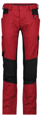 Produktbild von Dassy Stretch-Arbeitshose Helix Damen PESCO41 201163 Gr. 40 rot/schwarz