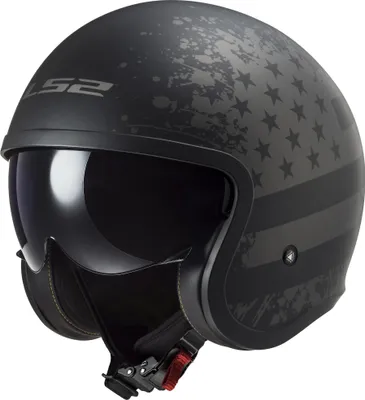 Produktbild von LS2 OF599 Spitfire II Black Flag Jethelm, schwarz matt/titan, M (57/58)