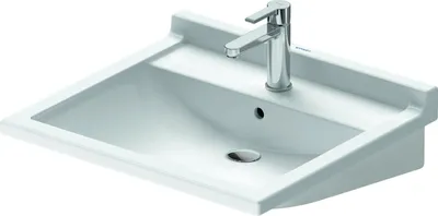 Produktbild von Duravit Waschtisch Starck 3 Vital, 600 mm, mit ÜL, mit HLB, 1 HL, weiß, 1 Stk.