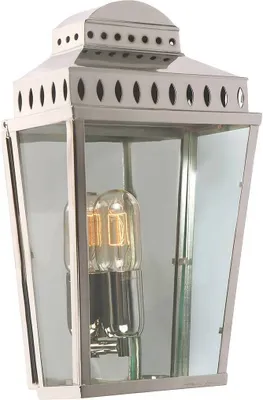 Produktbild von Elstead Mansion House Außen-Wandleuchte E27 Poliertes Nickel IP44