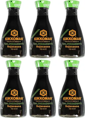 Produktbild von Kikkoman Sojasoße Tischflasche salzreduziert 6x150ml