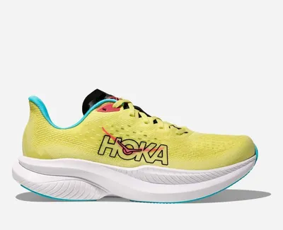 Productafbeelding van HOKA ONE ONE HOKA MACH 6 hardloopschoenen, kleur Yuzzu/Cielo Blue, maat 40 2/3